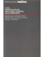 Revox A-700-Remote-Owners-Manual 